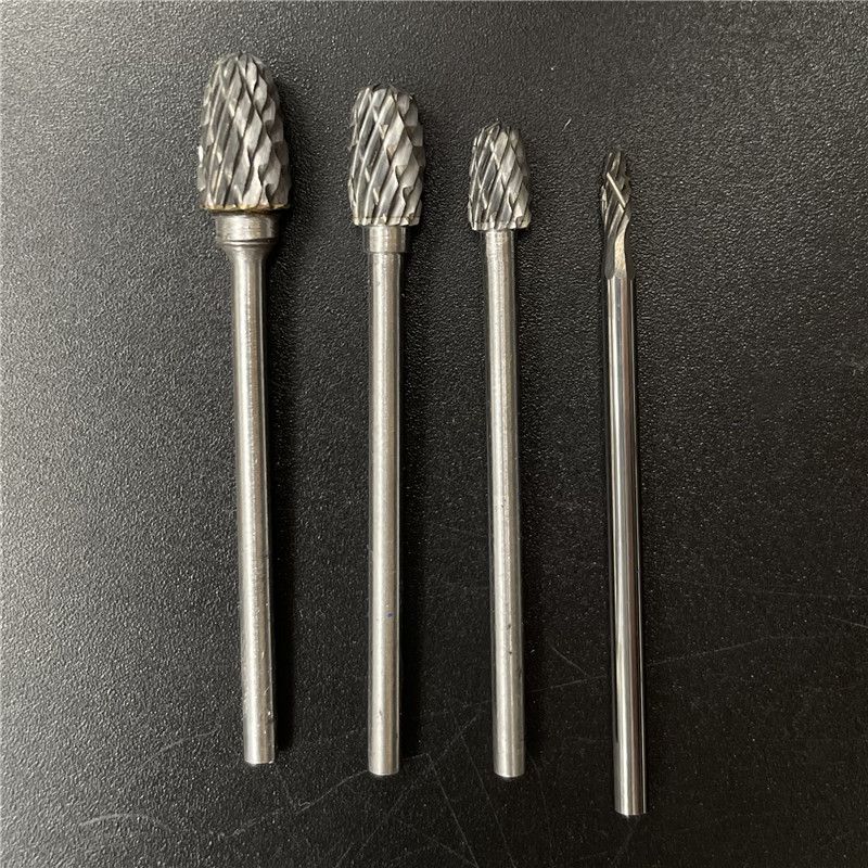 硬質(zhì)合金旋銼鎢鋼銑刀雕刻金屬打磨頭合金銑刀鎢鋼磨頭2.35mm柄徑